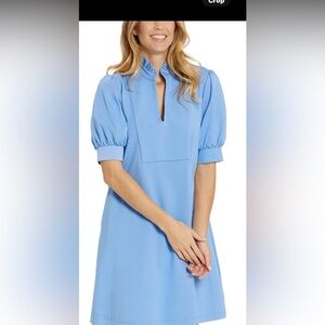 Jude Connally Light Blue Mini Dress